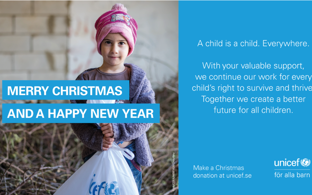 Our Christmas gift this year is given to UNICEF